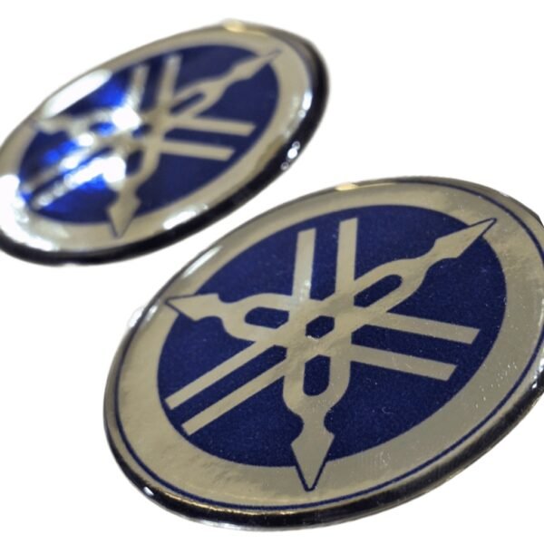 AZUL LOGO RESINADO REDONDO GRANDE YAMAHA