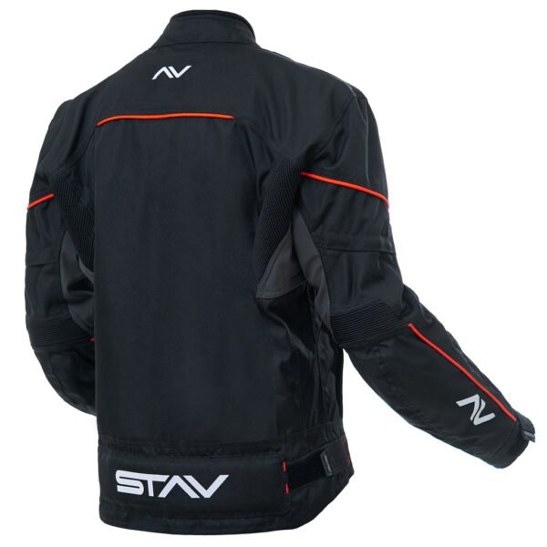CAMPERA STAV CORE SPORT CORDURA CORTA URBANA NEGRA Y ROJO