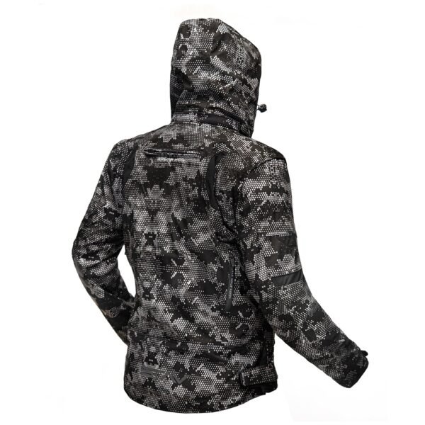 CAMPERA STAV PHANTON SOFTSHELL CON CAPUCHA NEGRA, GRIS