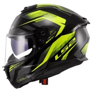 CASCO LS2 FF808 STREAM FURY NEGRO AMARILLO BRILLO