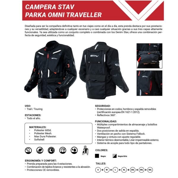 INFO CAMPERA STAV PARKA TRAIL OMNI TRAVELLER