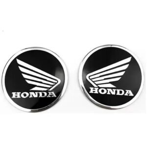 LOGO RESINADO REDONDO GRANDE HONDA NEGRO