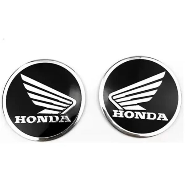 LOGO RESINADO REDONDO GRANDE HONDA NEGRO