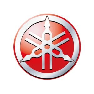 LOGO RESINADO REDONDO GRANDE YAMAHA ROJO
