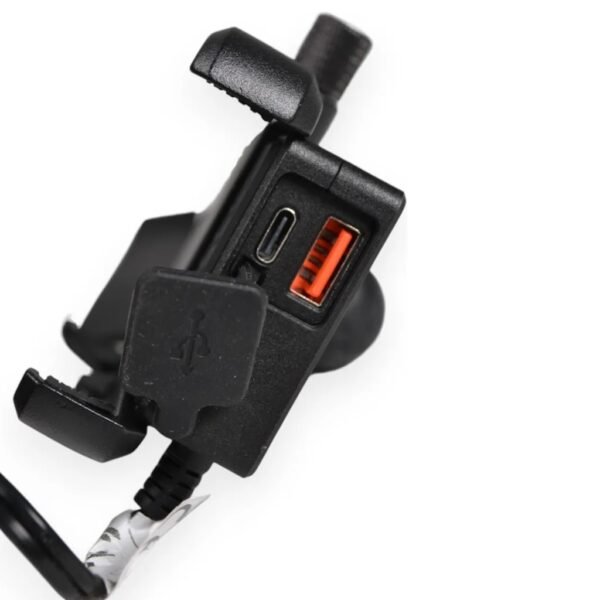 RUDER USB HORUS CON TOMA PARA ESPEJO Y MANILLAR MH10N