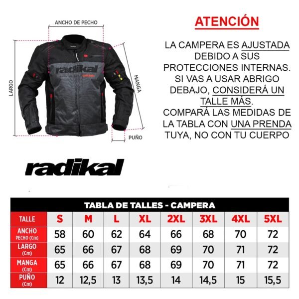 CAMPERA RADIKAL RIDE GRIS