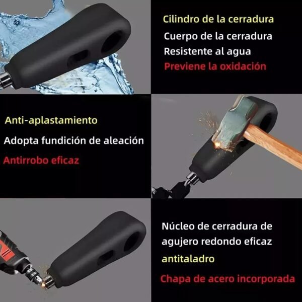 TRABA SEGURIDAD FRENO-PUÑO CON ALARMA UKNOW