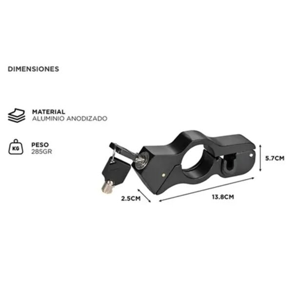 TRABA SEGURIDAD FRENO-PUÑO SIN ALARMA HANDBAR