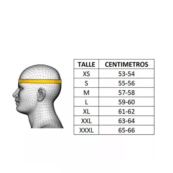 Talles de casco