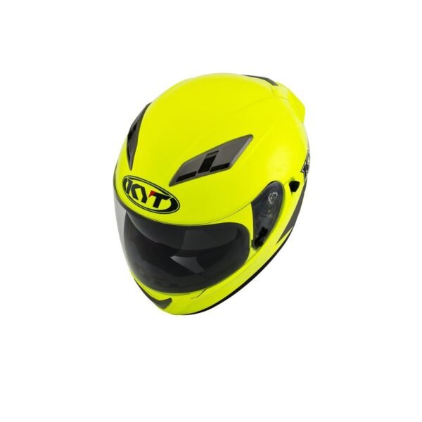 casco KYT falcon pain yellow fluo