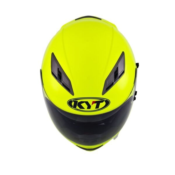 casco KYT falcon pain yellow fluo