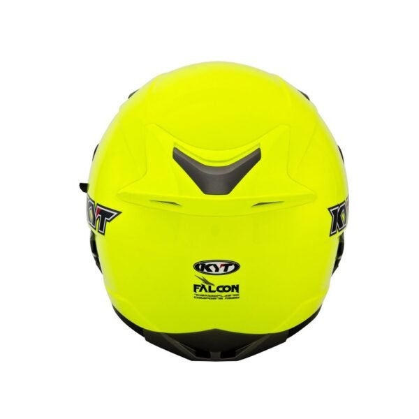 casco KYT falcon pain yellow fluo