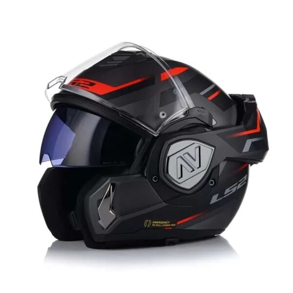 casco LS2 FF906 advant kuka red matt