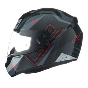 CASCO LS2 FF352 GARR BK.RD MT +SP