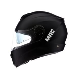 casco MAC rock negro mate