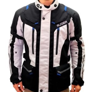 CAMPERA RUDER MAGNUS 4 ESTACIONES GRIS NEGRO Y AZUL