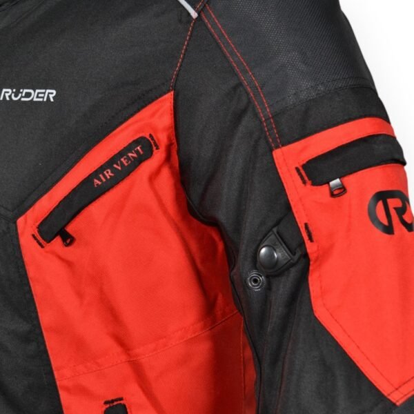 CAMPERA RUDER SILA NEGRA Y ROJO