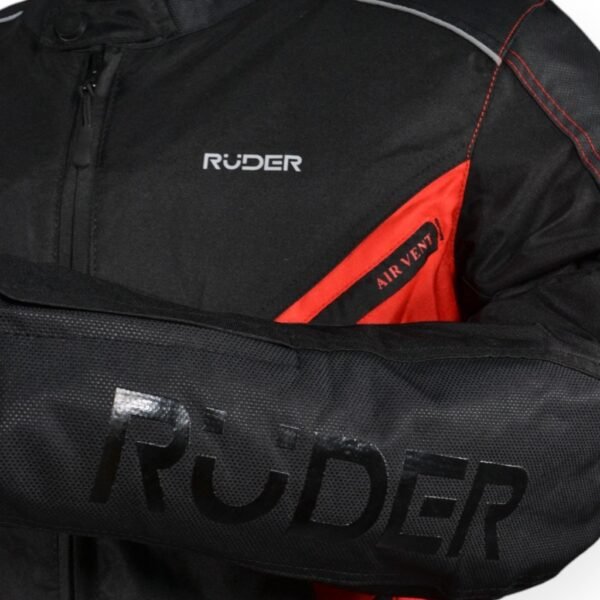 CAMPERA RUDER SILA NEGRA Y ROJO