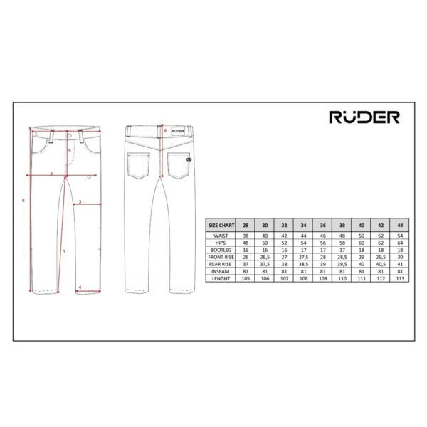 TALLE PANTALON JEAN RUDER OTTO CON PROTECCIONES HOMBRE
