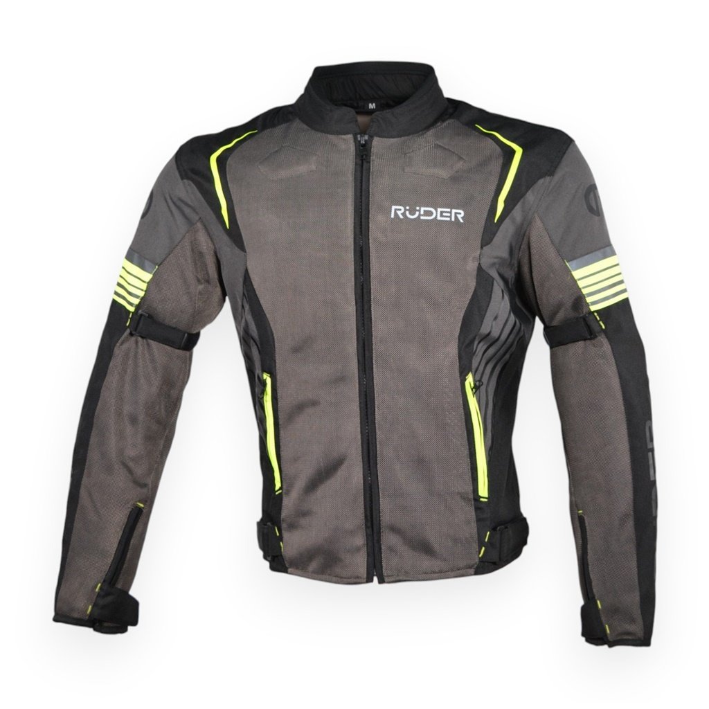 CAMPERA RUDER KOSMOS CORTA NEGRO Y AMARILLO