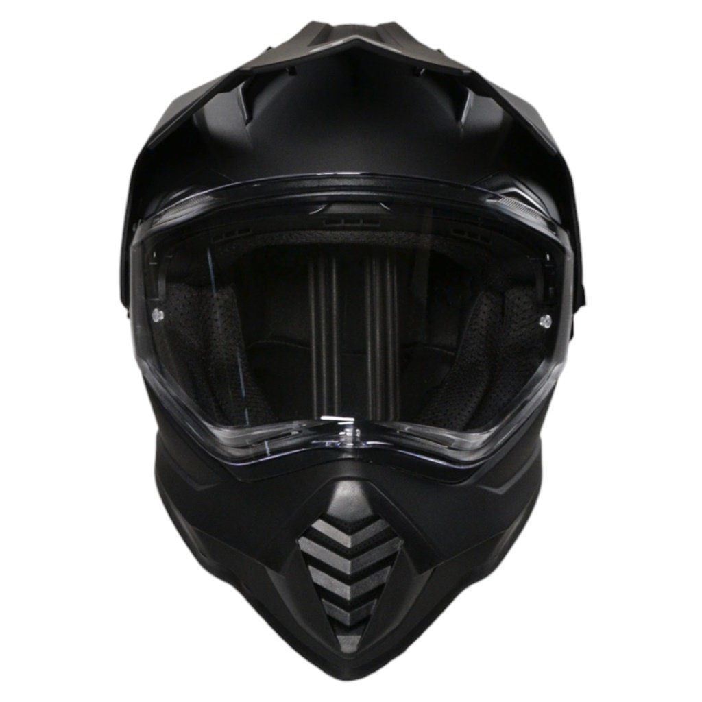 CASCO RUDER MAXIM SOLID DOBLE VISOR NEGRO MATE