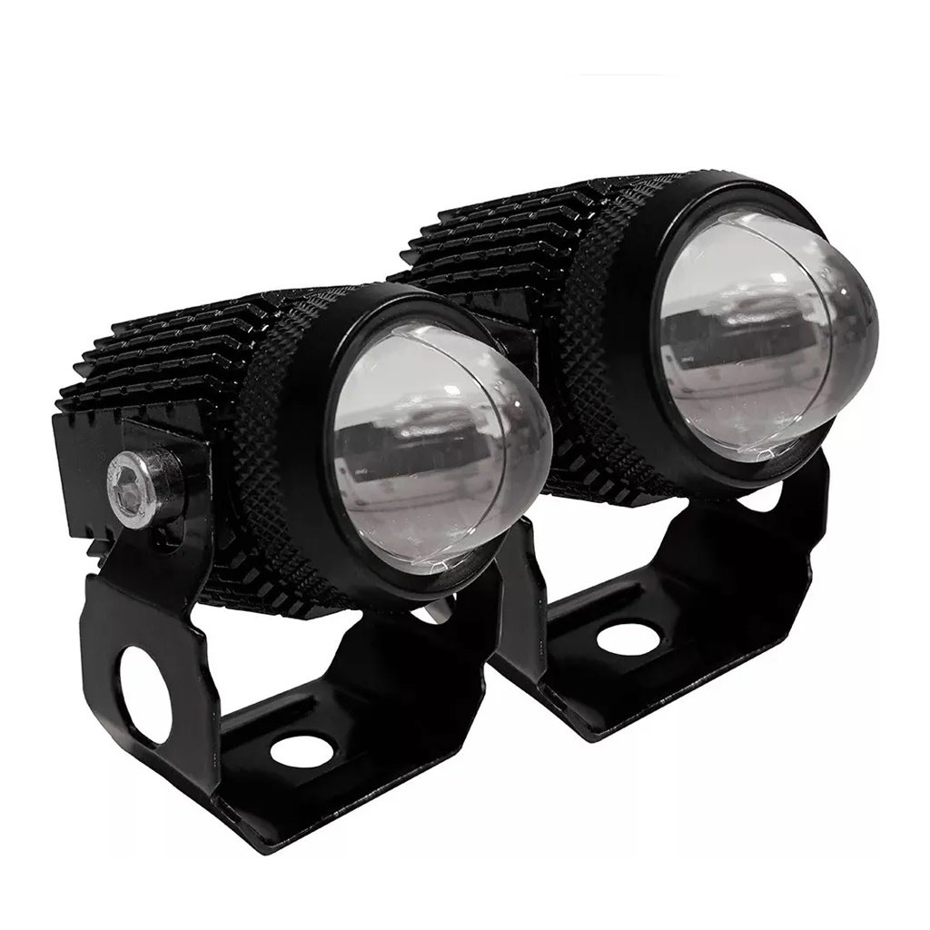 FAROL AUXILIAR LED BLANCA Y AMBAR CON FLASH 2 UNIDADES 40W