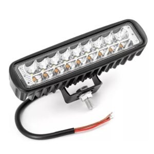 FAROL AUXILIAR LED BLANCO Y AMBAR RECTANGULAR 18W