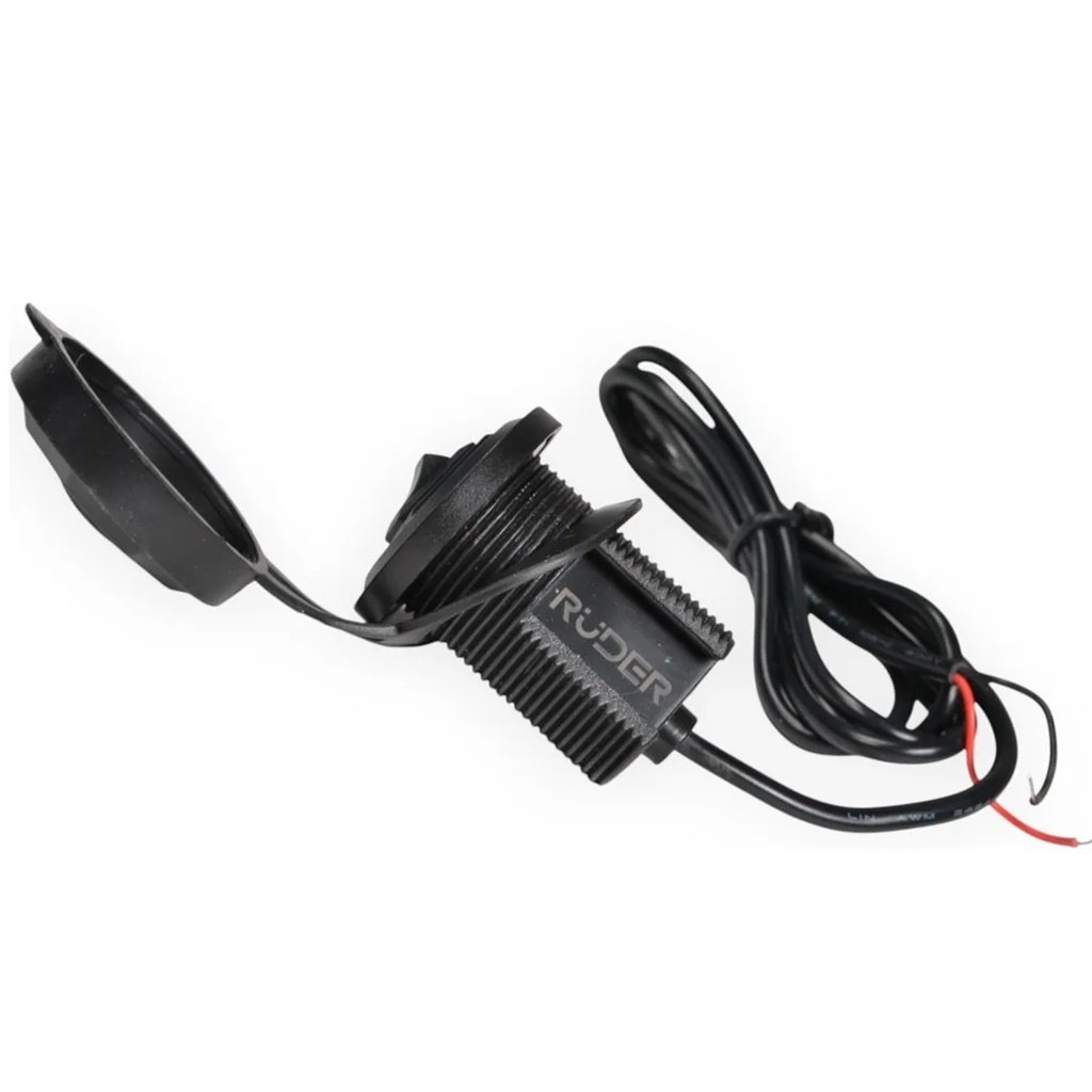 TOMA 12V USB DOBLE RUDER CON TECLA LUC06