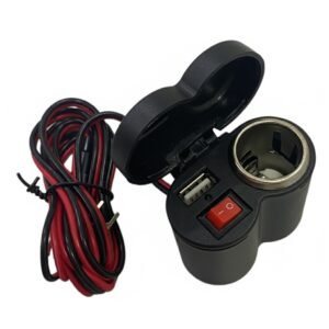 TOMA 12V USB ENCENDEDOR CON TECLA FENIX