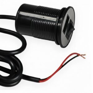 TOMA 12V USB SIMPLE RUDER CON TECLA YLUC05