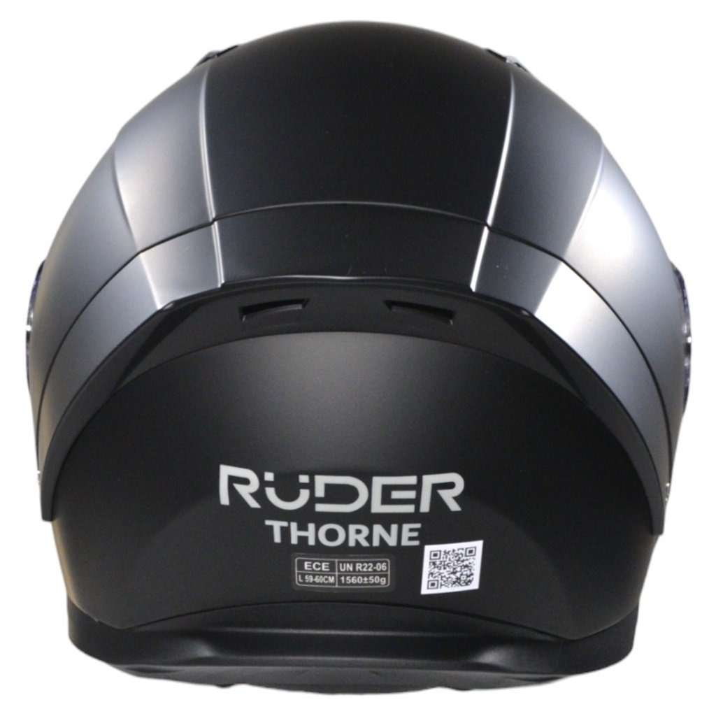 CASCO INTEGRAL RUDER THORNE SOLID NEGRO MATE