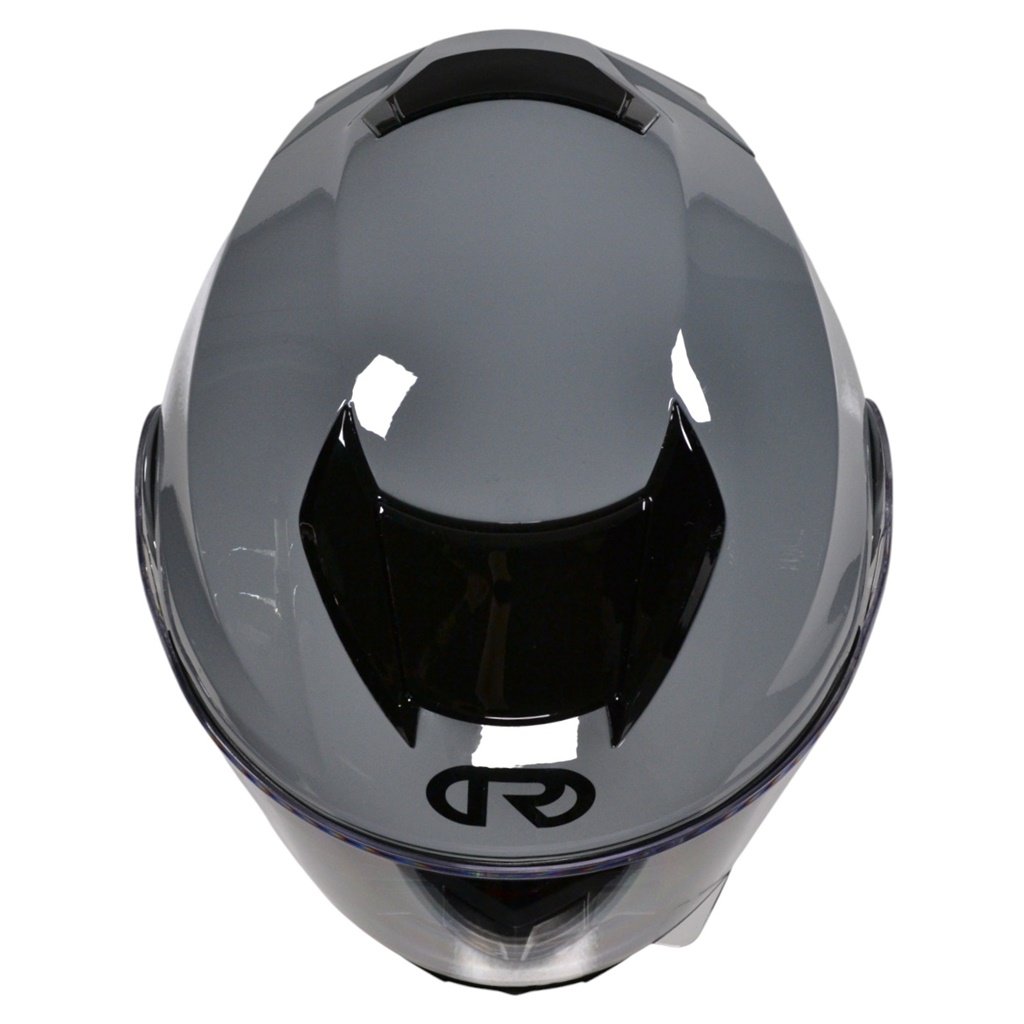 CASCO REBATIBLE RUDER DOMECQ DOBLE VISOR SOLID GRIS