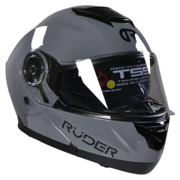 El Ruder CASCO REBATIBLE RUDER DOMECQ DOBLE VISOR SOLID - Beitia Motos