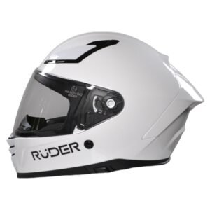 CASCO RUDER CLIPPER BLANCO BRILLO