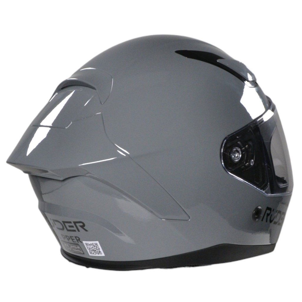 CASCO RUDER CLIPPER GRIS BRILLO