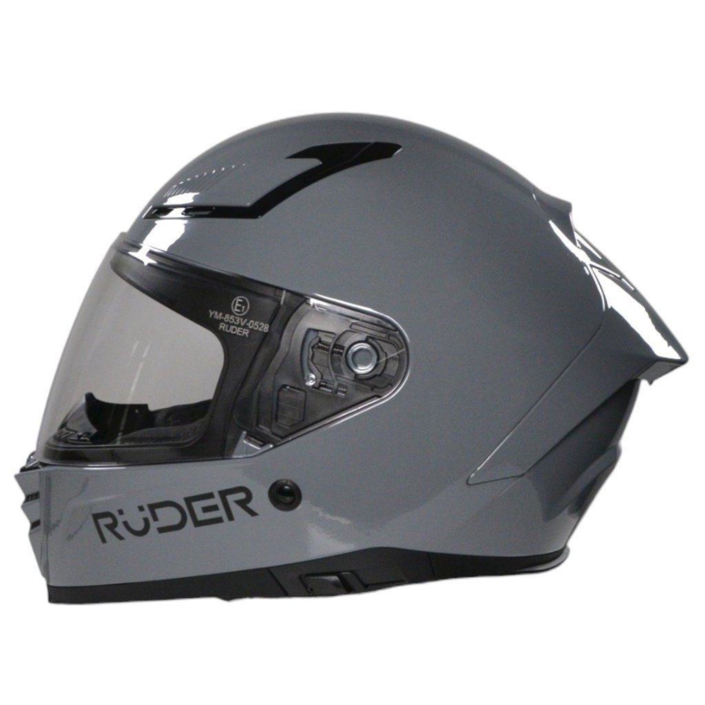 CASCO RUDER CLIPPER GRIS BRILLO
