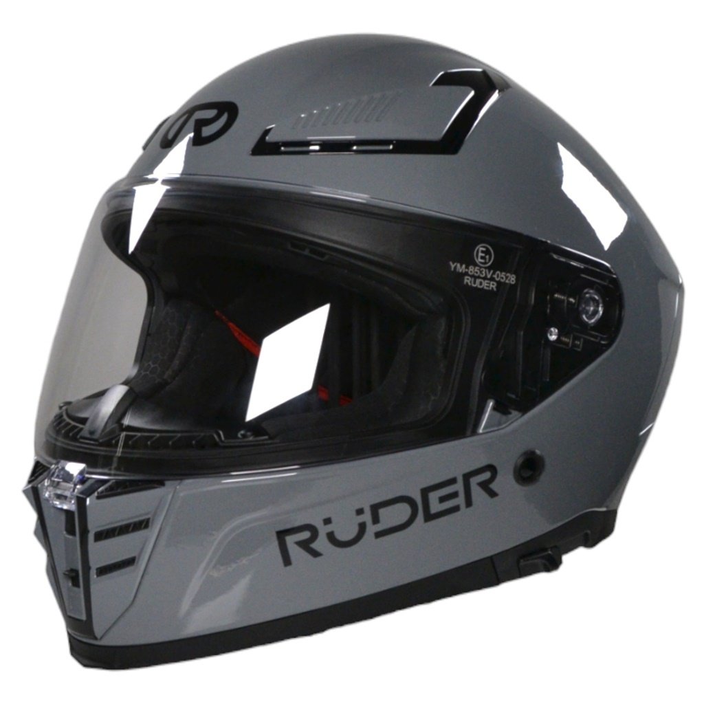 CASCO RUDER CLIPPER GRIS BRILLO