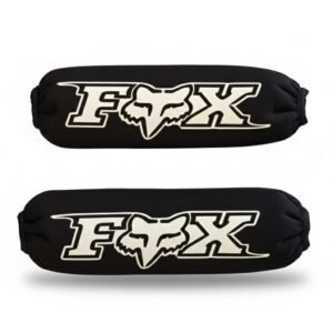 CUBRE AMORTIGUADOR FOX NEGRO LOGO BLANCO