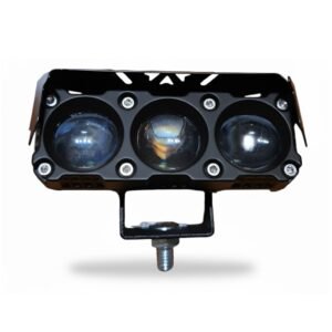 FAROL AUXILIAR LED BLANCA Y AMBAR CON LUPA 3 LEDS