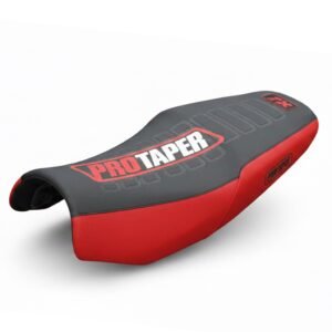 FUNDA ASIENTO HONDA CG TITAN 150 NEGRO LOGO PROTAPER ROJO