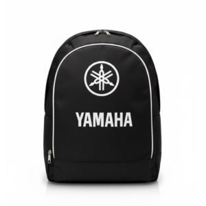 MOCHILA YAMAHA NEGRO LOGO BLANCO