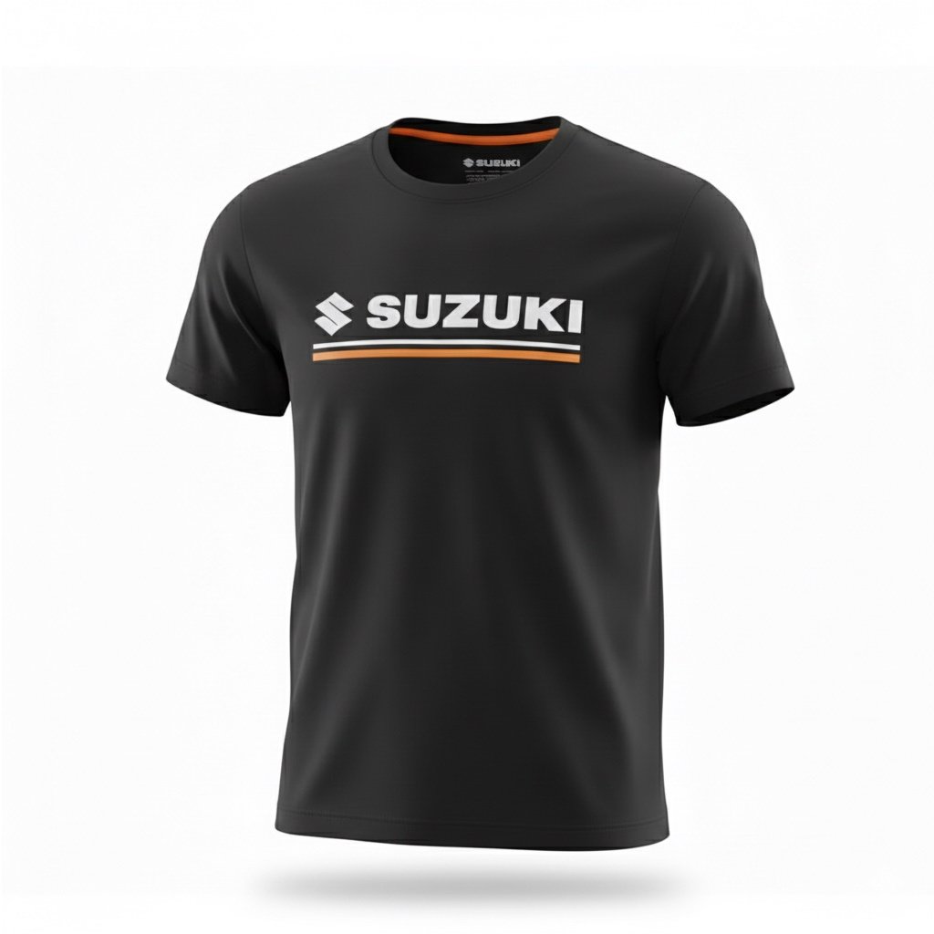 REMERA SUZUKI NEGRO
