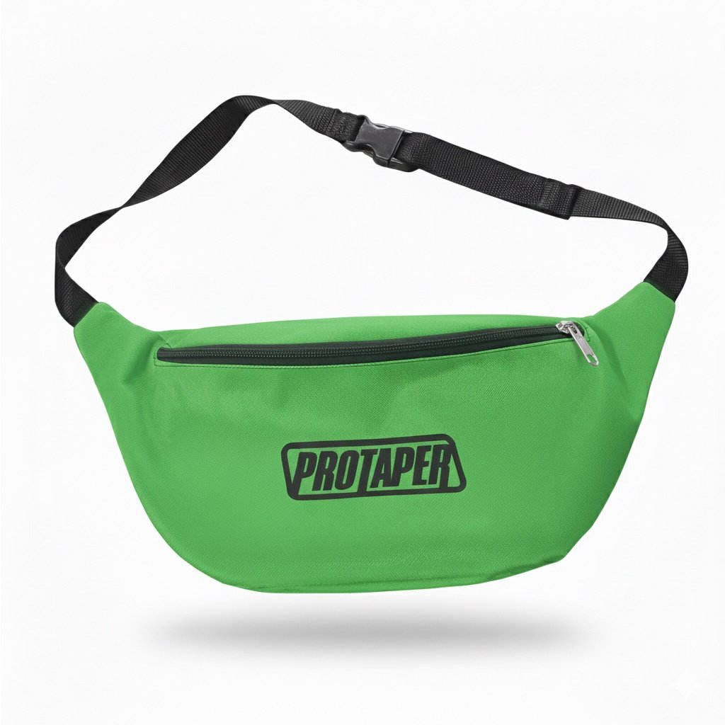 RIÑONERA PROTAPER VERDE LOGO NEGRO