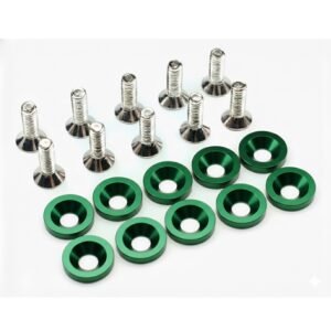 ARANDELAS VERDES JUEGO X 8 PIEZAS C/TORNILLOS