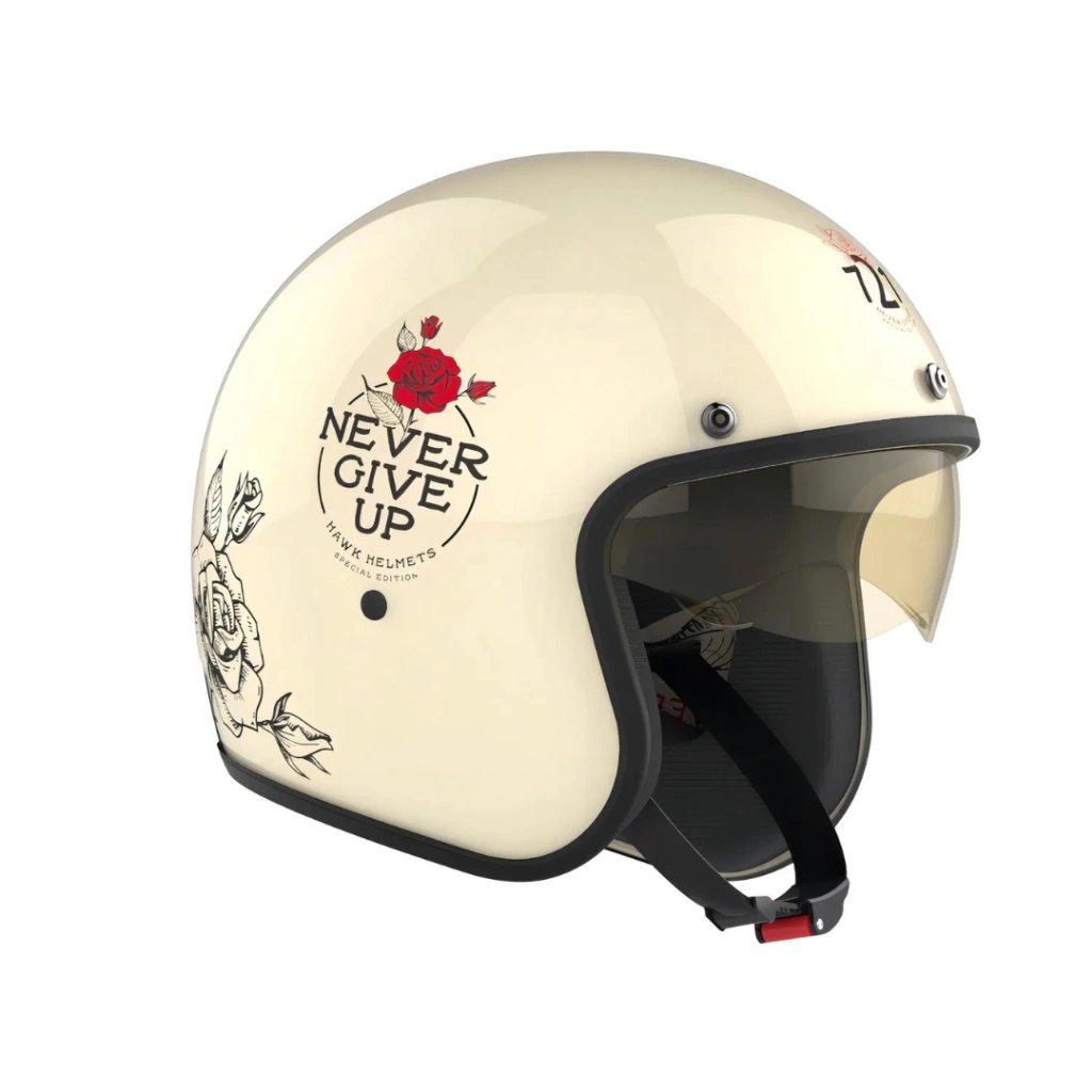 CASCO HAWK 721 NEVER GIVE UP VAINILLA