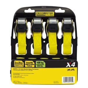 CINTA AMARRE 408 KG X4 AMARILLA CROSSMASTER