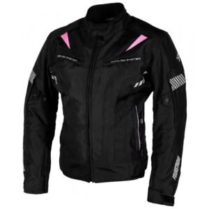 CAMPERA FOURSTROKE WANDERLUST NEGRA ROSADA DAMA