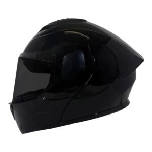 CASCO REBATIBLE OKN YA-966 NEGRO BRILLANTE VISOR FOTOCROMATICO