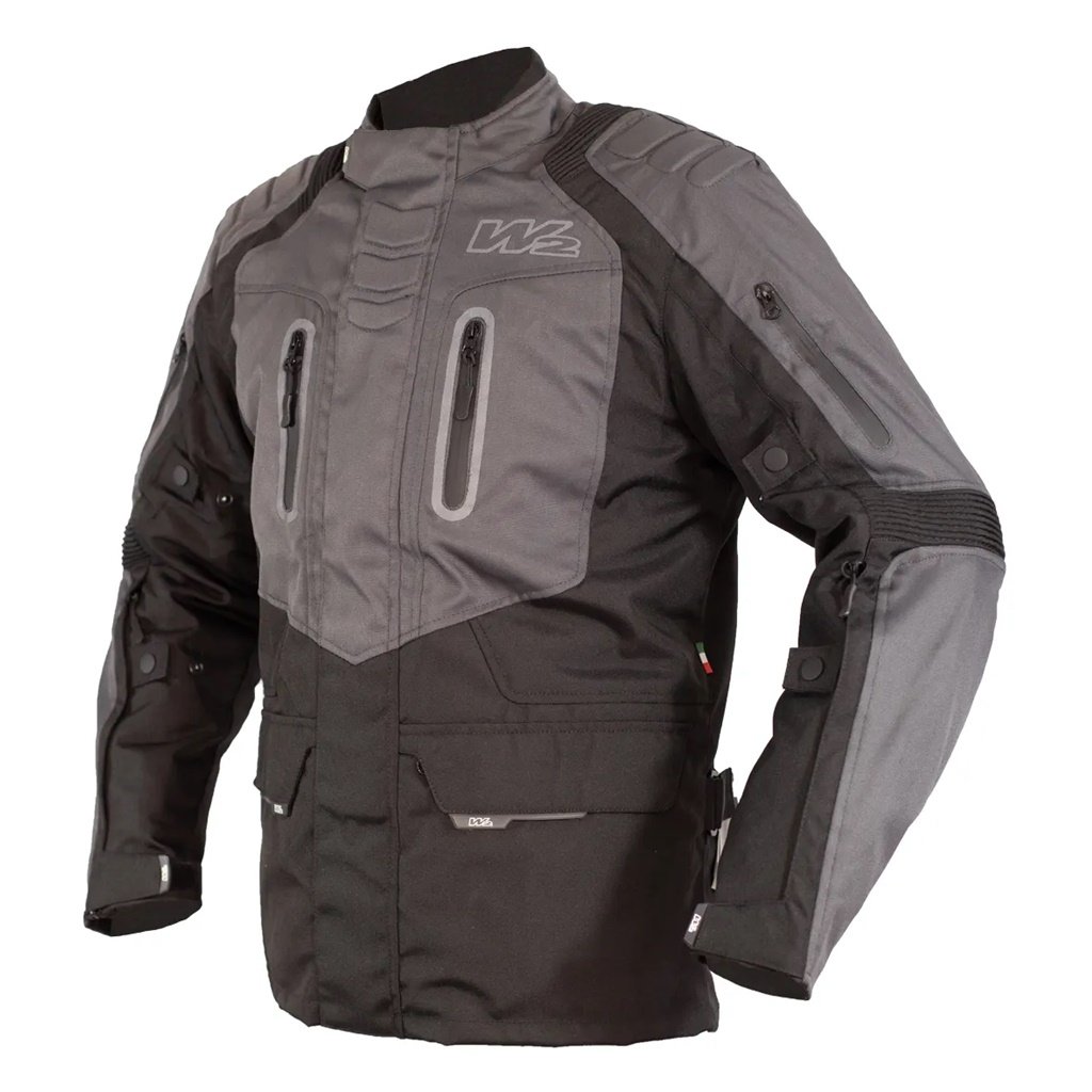 CAMPERA ADVENTURE 3 CAPAS LARGA NEGRO-GRIS