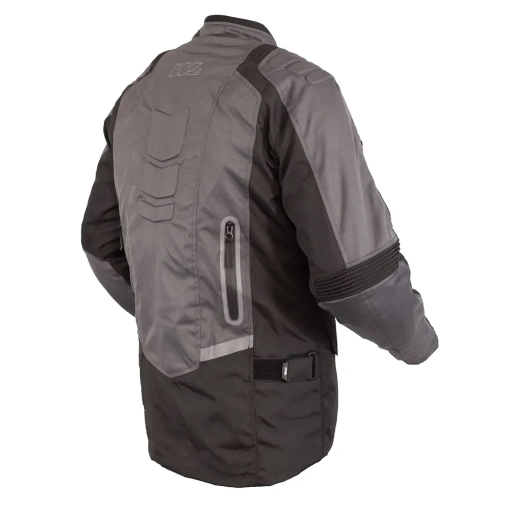 CAMPERA ADVENTURE 3 CAPAS LARGA NEGRO-GRIS